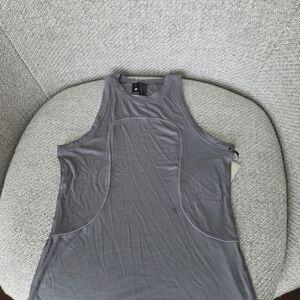 Lululemon Athletica Ribbed Gray Tank